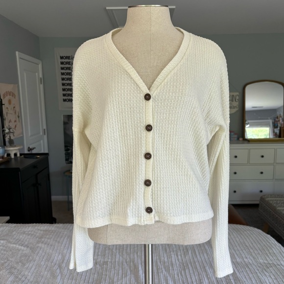 Soft Button-Up Cardigan Sweater - Picture 1 of 3